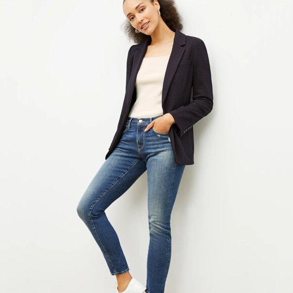 Frame Denim Le Garcon Blue Skinny  Jeans - Picture 4 of 4